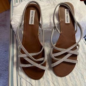 Rhinestone flat sandals